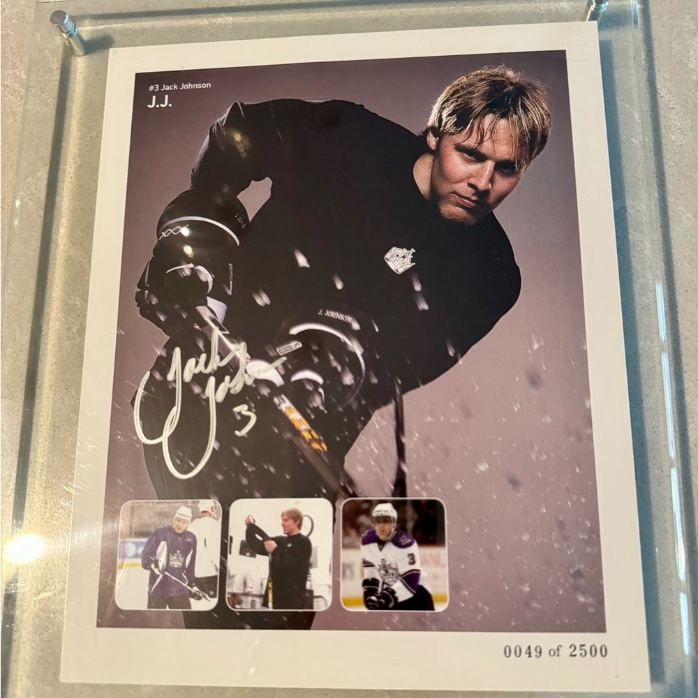 Los Angeles Kings NHL Hockey 8x10 Signed Photo of #3 Jack Johnson 49 of 2500